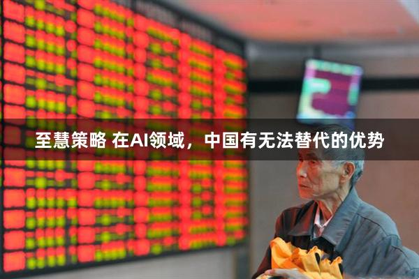 至慧策略 在AI领域，中国有无法替代的优势