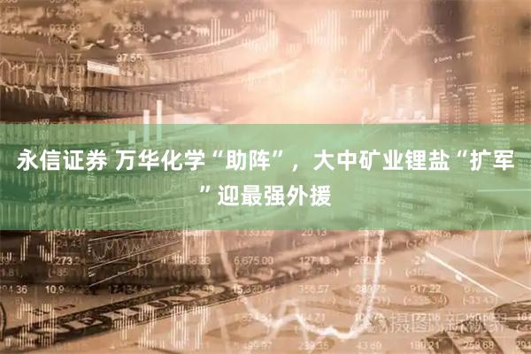 永信证券 万华化学“助阵”，大中矿业锂盐“扩军”迎最强外援