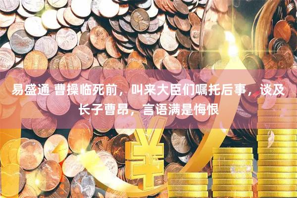 易盛通 曹操临死前，叫来大臣们嘱托后事，谈及长子曹昂，言语满是悔恨