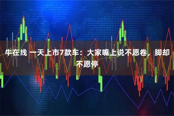 牛在线 一天上市7款车:大家嘴上说不愿卷,脚却不愿停
